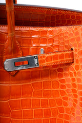 HERMÈS BIRKIN 35 - CROCODILE POROSUS ORANGE
