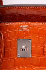 HERMÈS BIRKIN 35 - CROCODILE POROSUS ORANGE