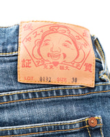 Evisu Low Rise Flare Jeans