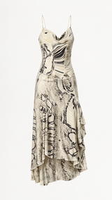 Cavalli Corset Snakeskin Dress