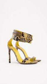 Gucci Ursula Horsebit Python Heels - EU 39.5