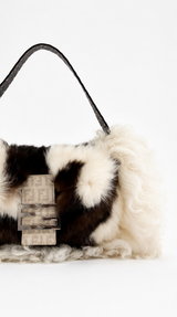 Fendi Calico Fur Shoulder Bag