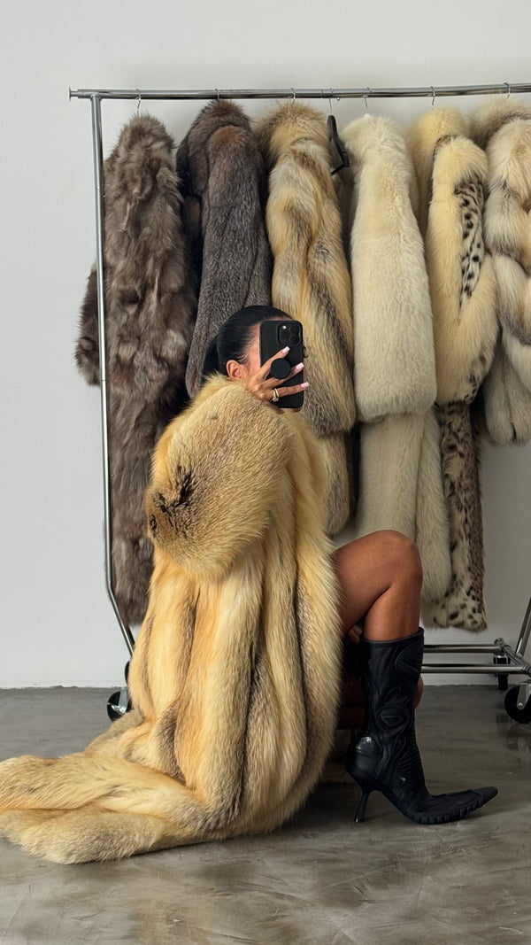 Vintage Fox Fur Coat