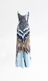 Roberto Cavalli Feather Dress