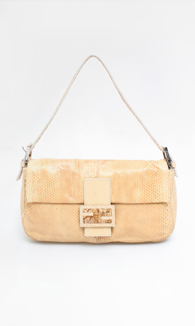 Fendi python baguette sale