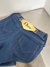 Dior Logo Plate Denim Trousers
