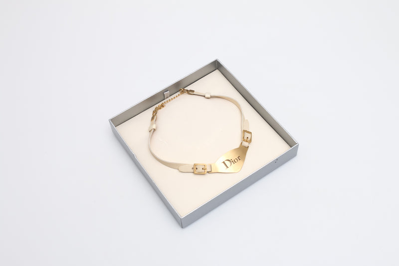 Dior Leather Choker Necklace