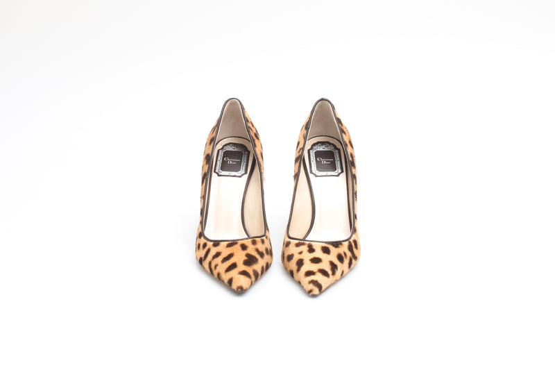 Dior Leopard Pony Heels