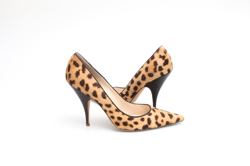 Dior Leopard Pony Heels