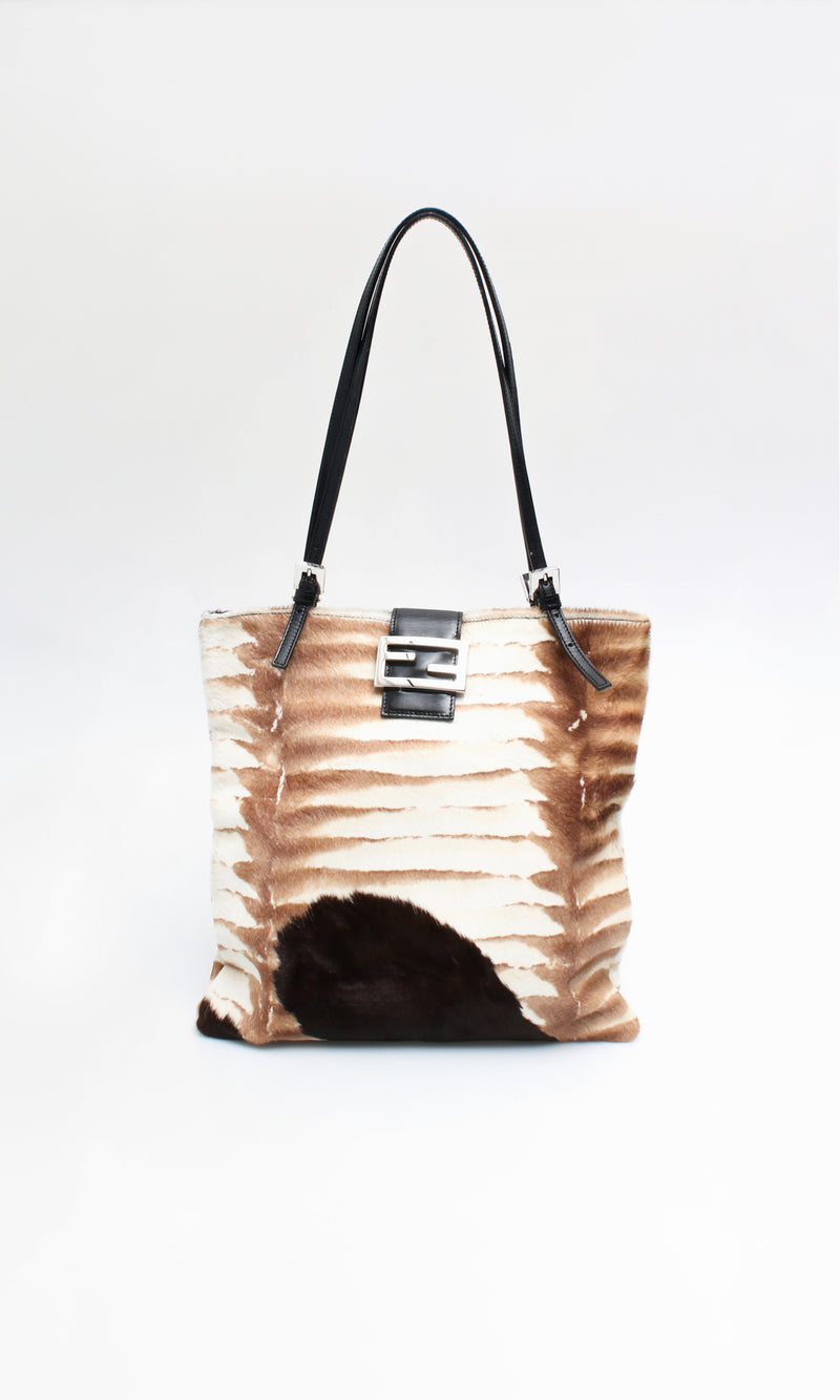 Fendi pony hair handbag on sale