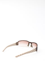 Gucci Monogram Rimless Sunglasses
