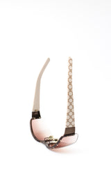 Gucci Monogram Rimless Sunglasses