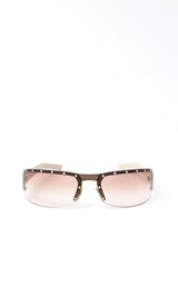 Gucci Monogram Rimless Sunglasses