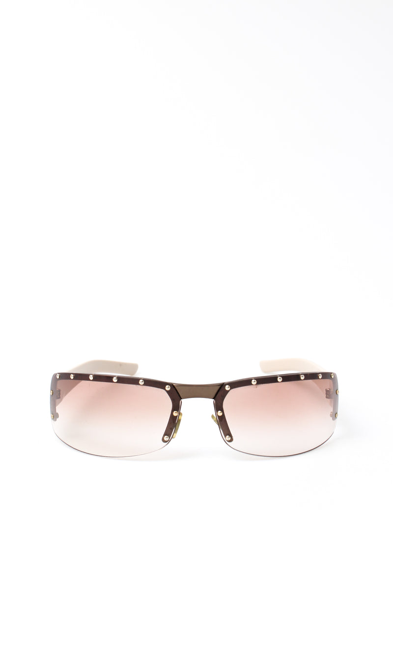 Gucci Monogram Rimless Sunglasses