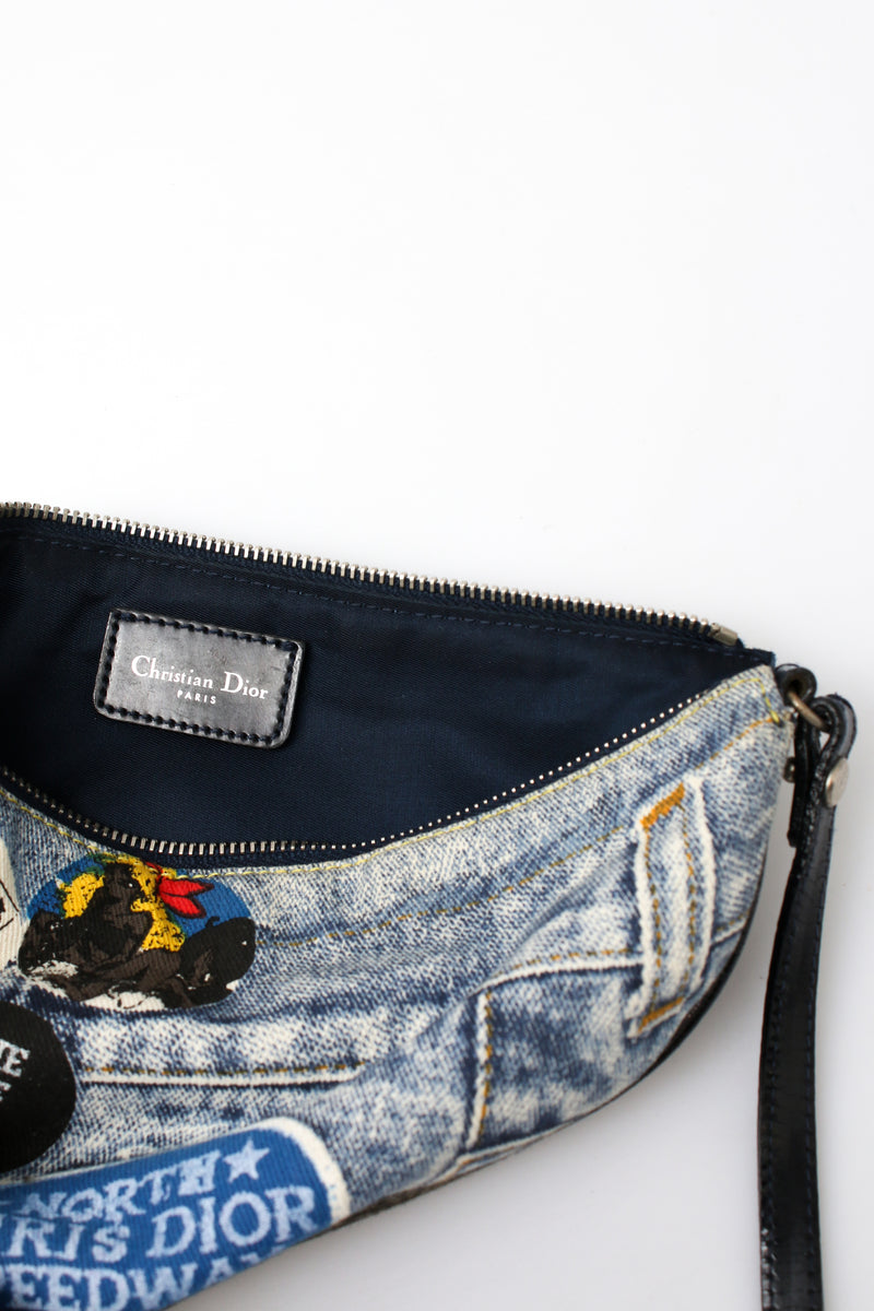Dior Denim Speedway Mini Saddle Bag