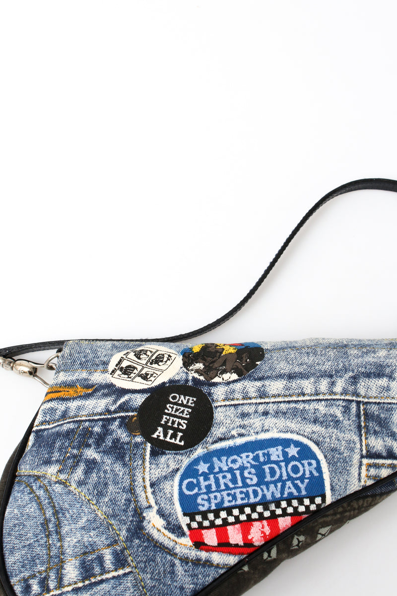 Dior Denim Speedway Mini Saddle Bag