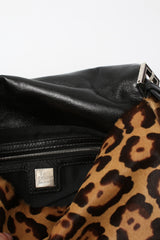 Fendi Pony Fur Leopard Mamma Baguette Bag