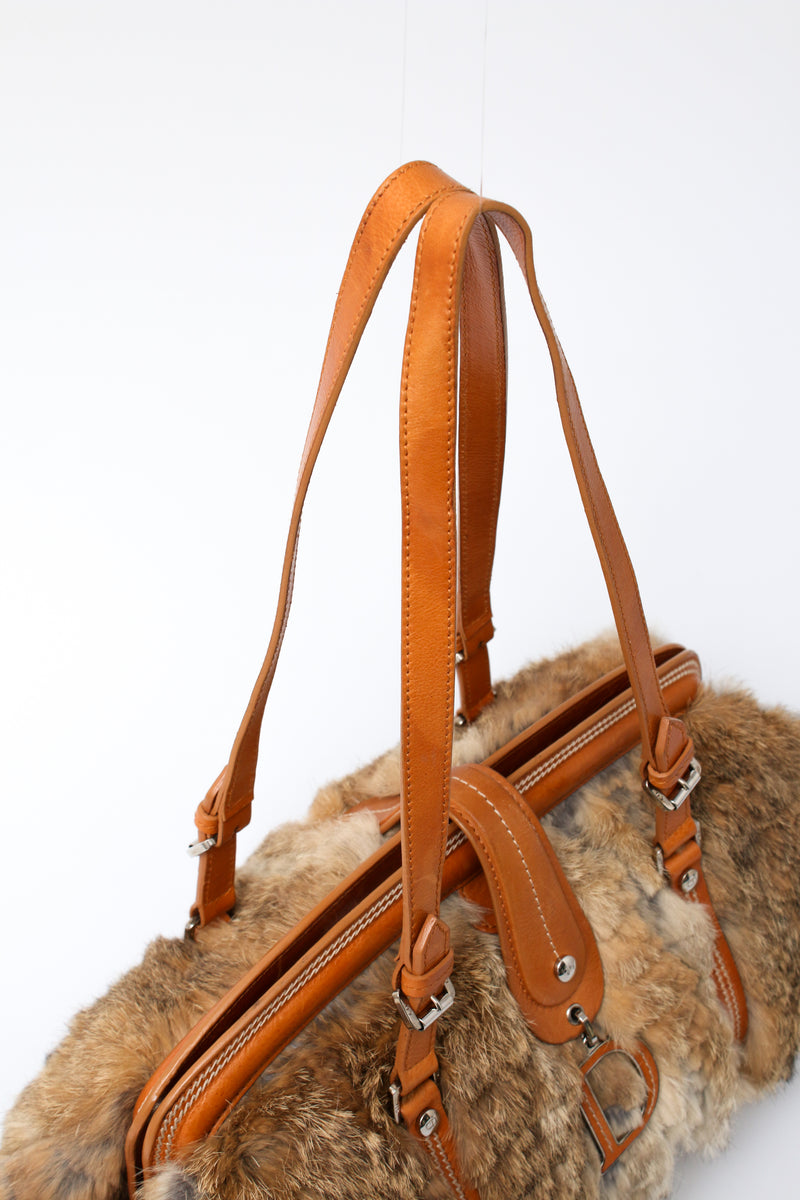 Dior Rabbit Fur Shoulder Bag