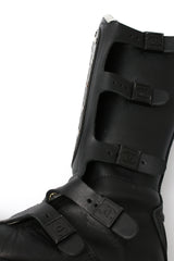 Chanel CC Leather Biker Boots