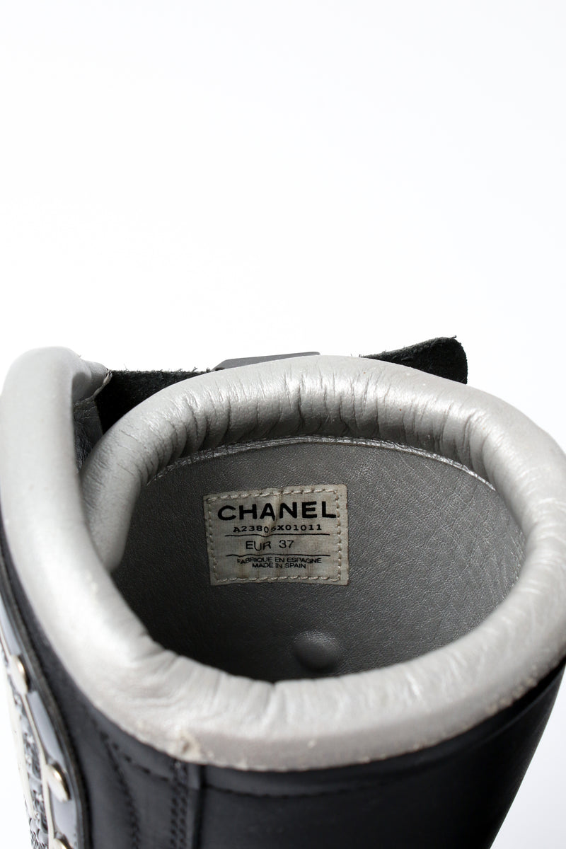 Chanel CC Leather Biker Boots