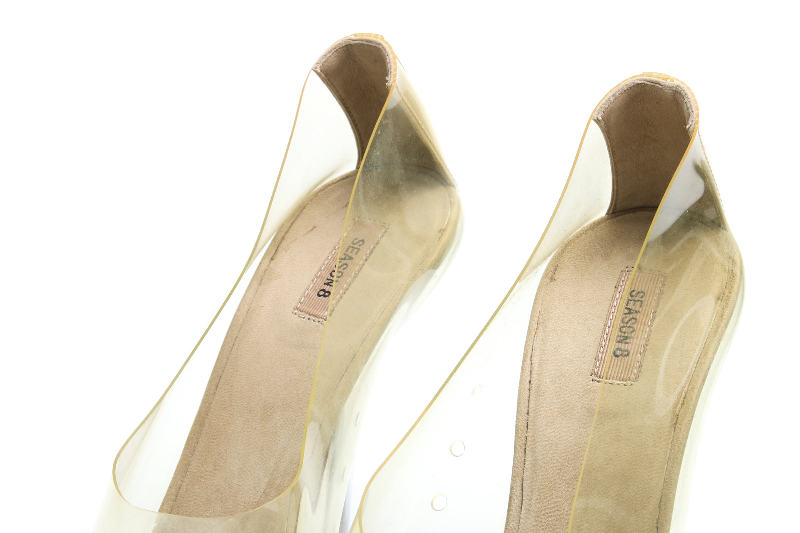 yeezy clear heels season 8