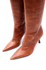 Dolce & Gabbana Leather Knee High Boots