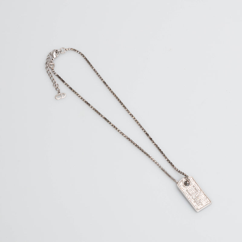 Dior monogram necklace discount