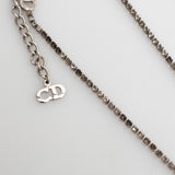 Dior Tag Rhinestone Necklace