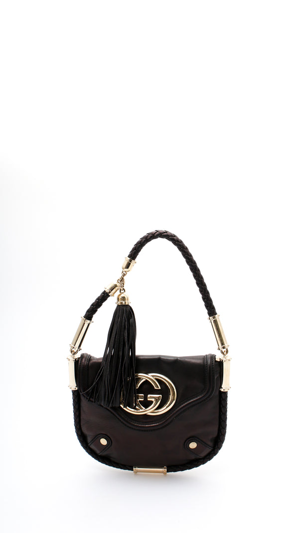 Gucci Leather Britt Tassel Bag