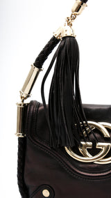 Gucci Leather Britt Tassel Bag