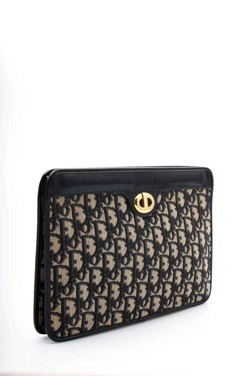 Dior Navy Monogram Clutch Bag