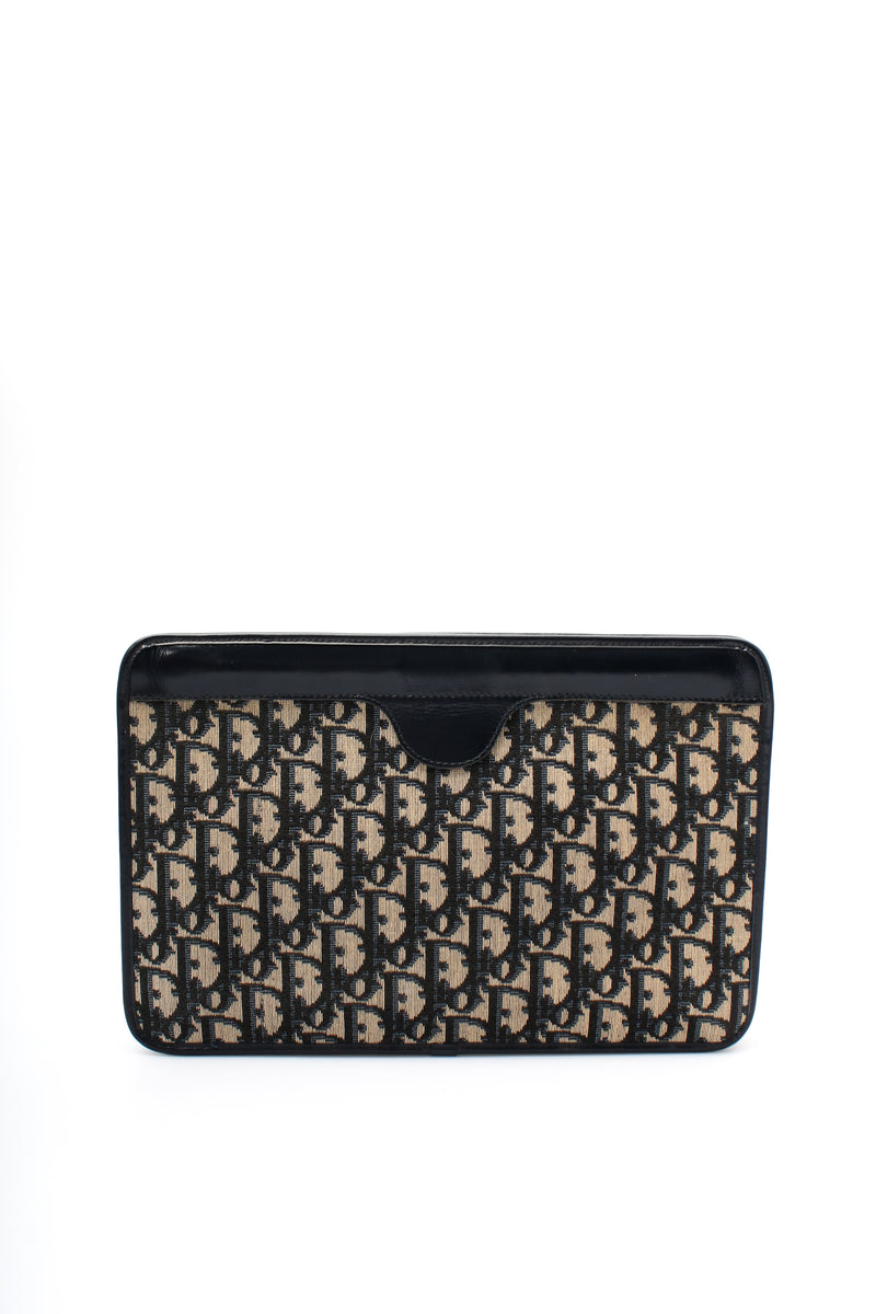 Dior Navy Monogram Clutch Bag