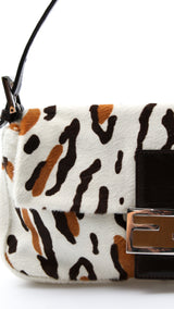 Fendi Leopard Pony Hair Baguette