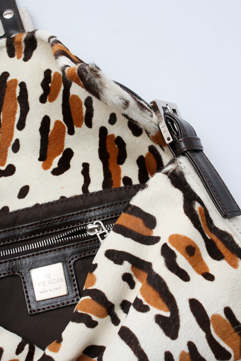 Fendi Leopard Pony Hair Baguette