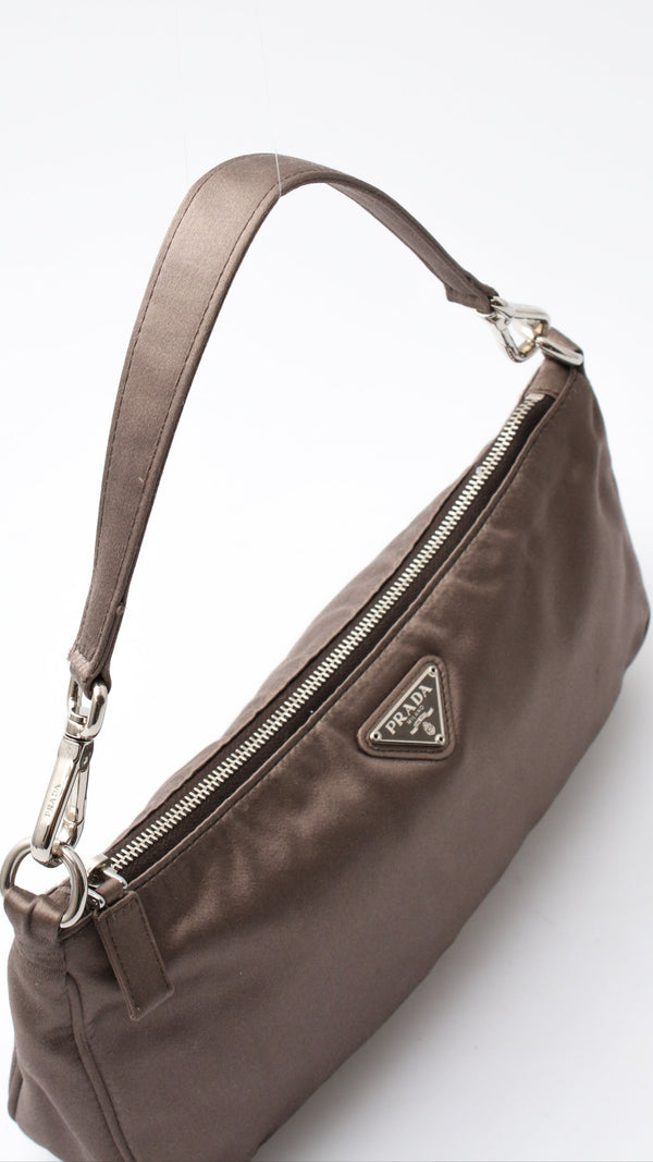 Prada Satin Pochette Bag