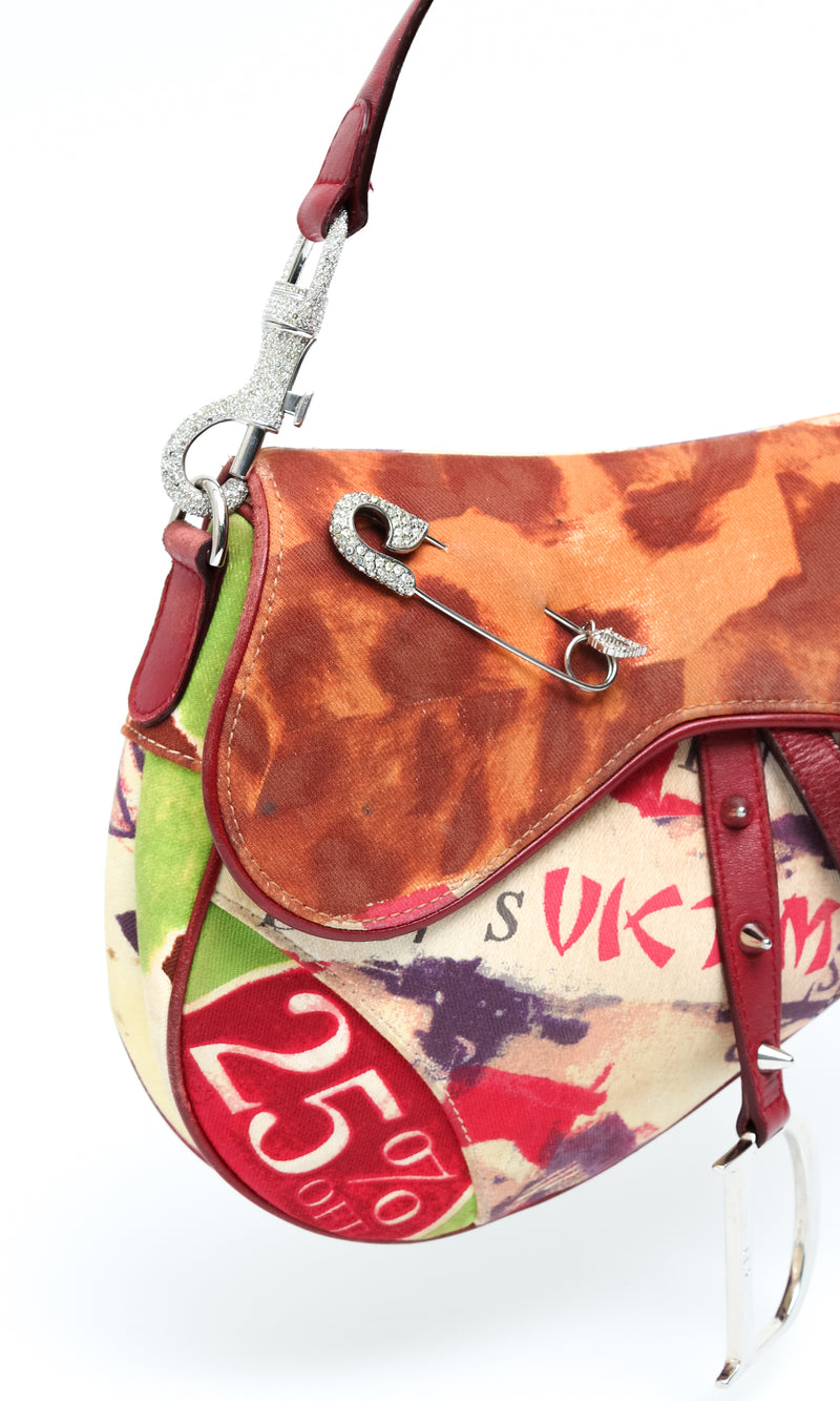Dior Victim Saddle Bag Jean Vintage