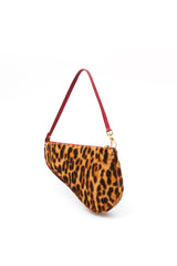 Dior Leopard Mini Saddle Bag