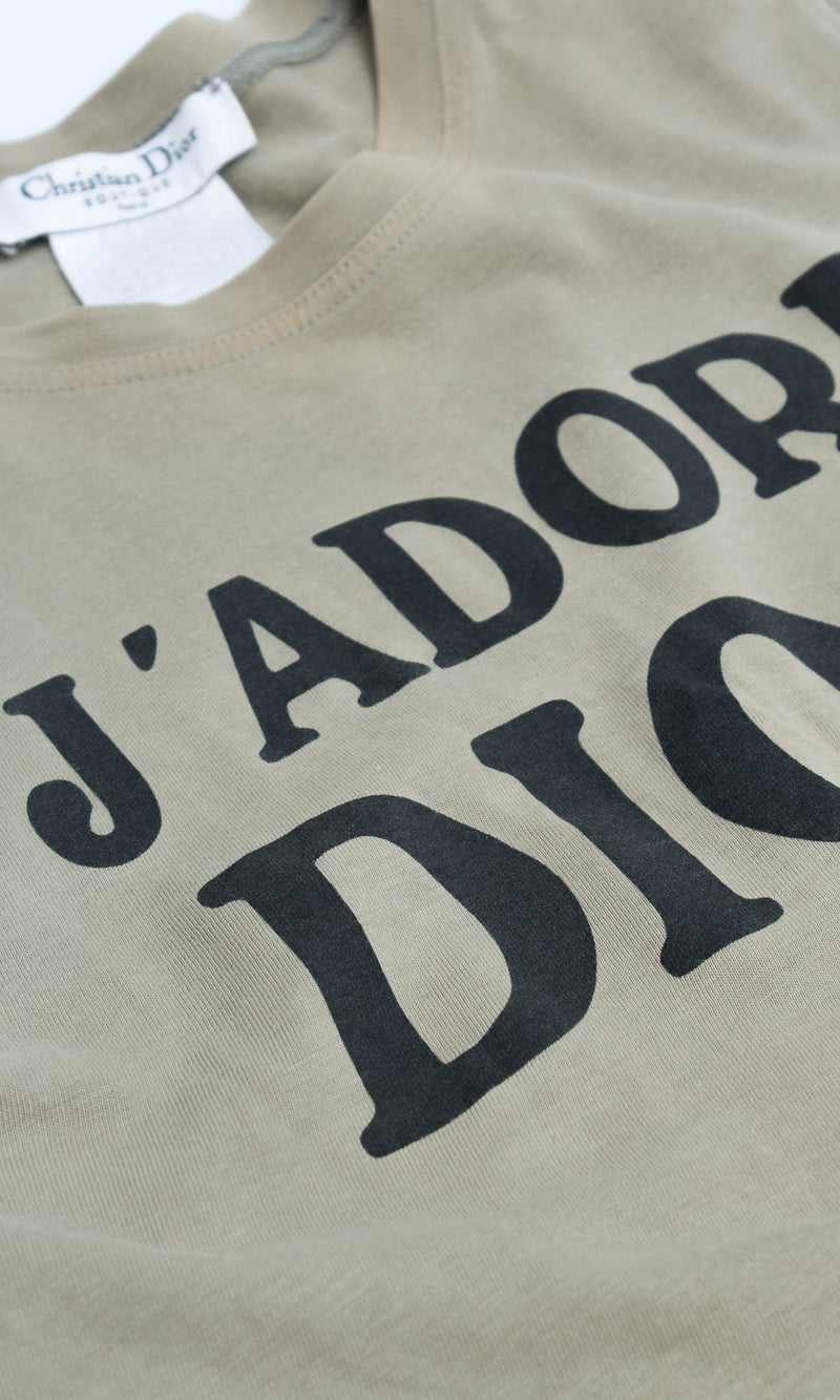 Christian Dior J'adore Dior Logo Print Tank Top – FRUIT Vintage