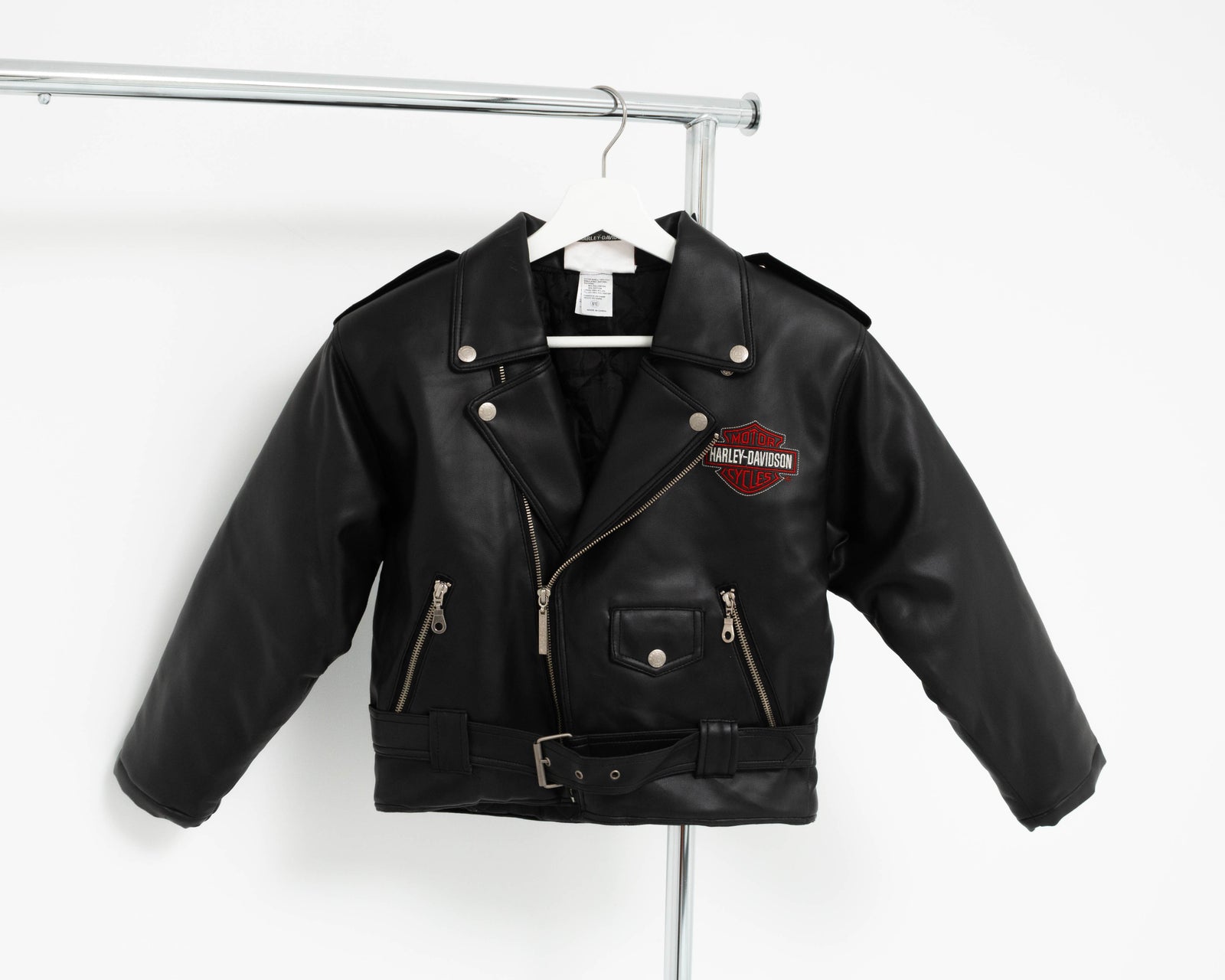 Harley Davidson Leather Jacket Age 8 Jean Vintage