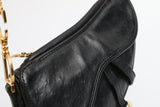 Dior Ostrich Chain Saddle Bag