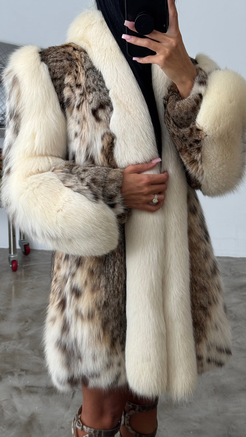Vintage Lynx Fur Coat