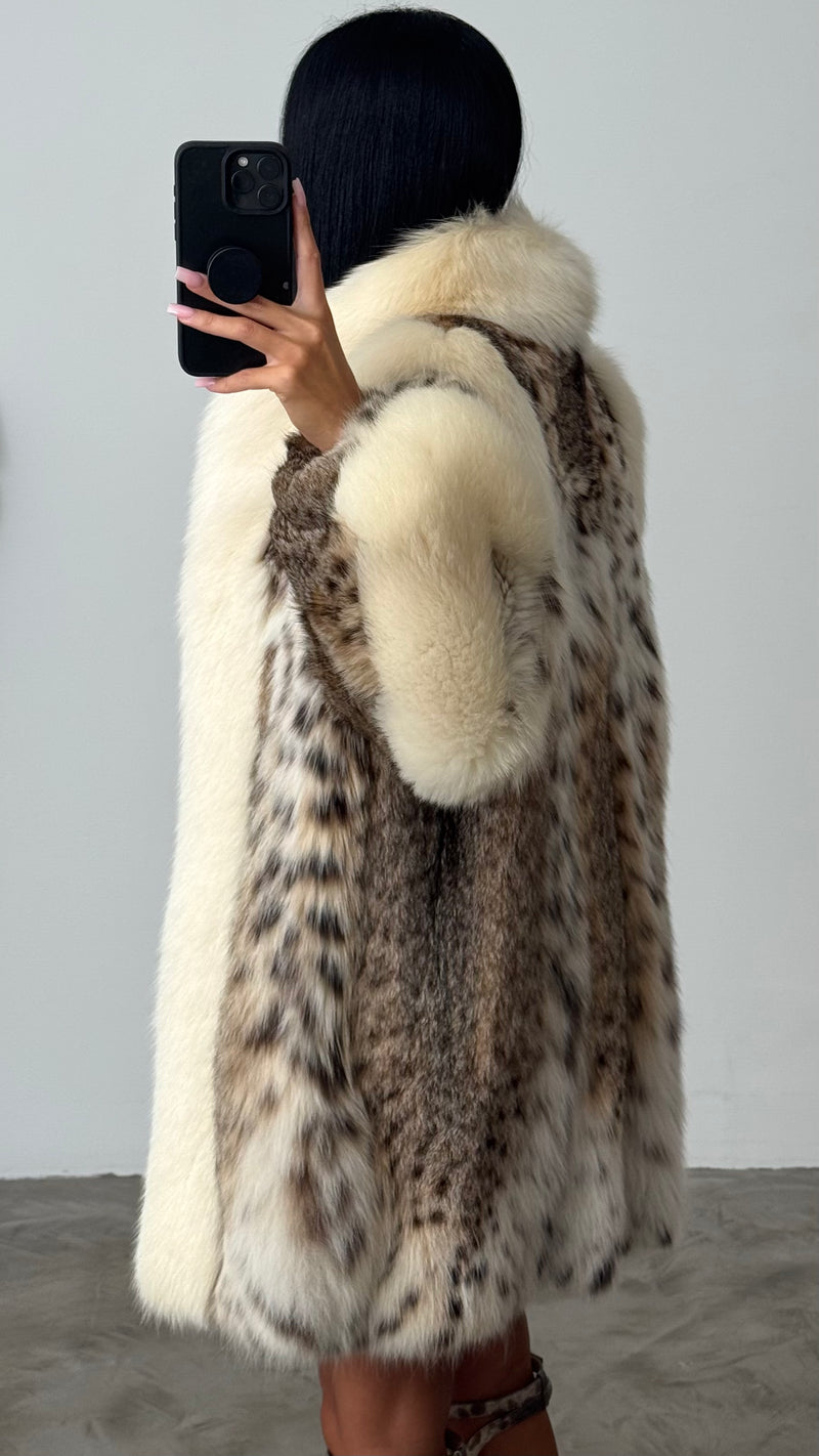 Vintage Lynx Fur Coat
