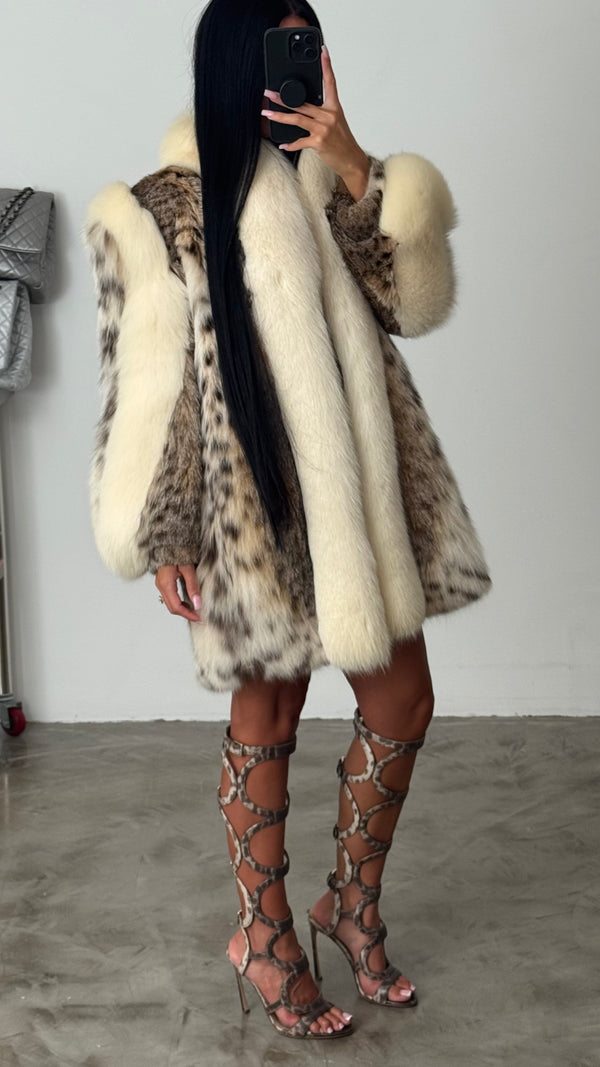 Vintage Lynx Fur Coat