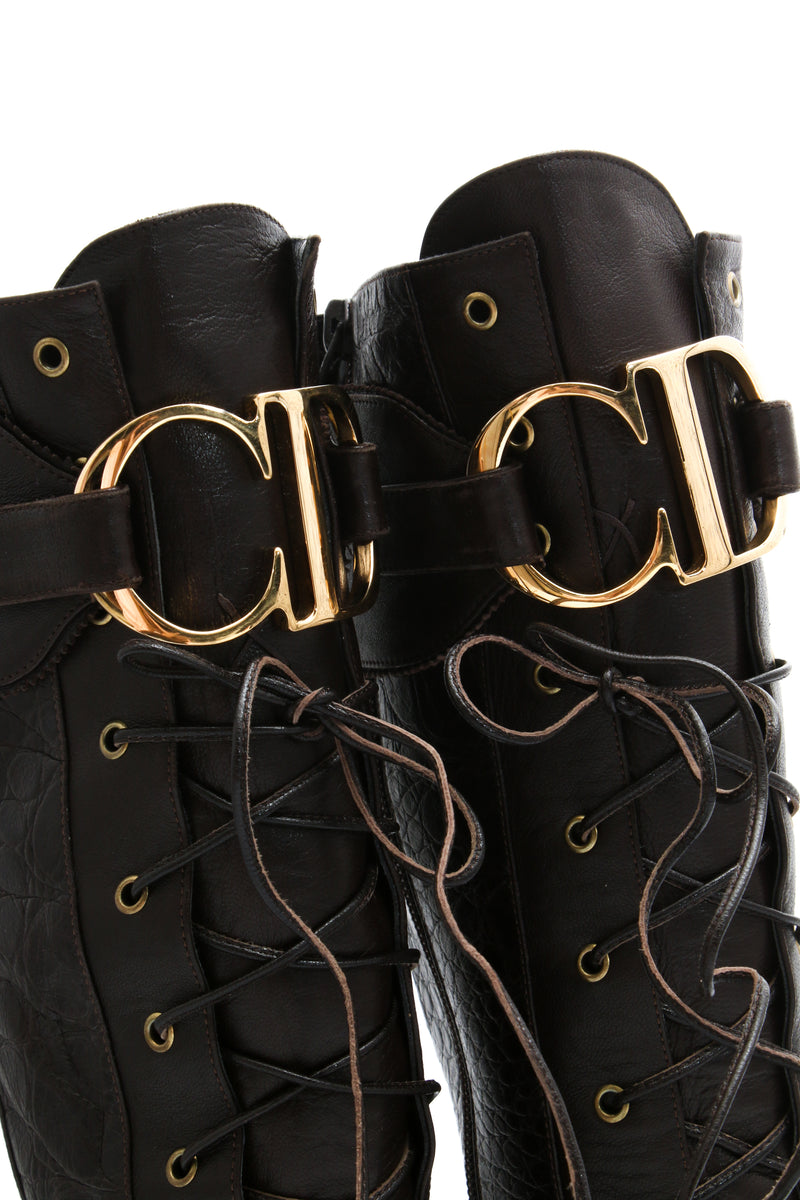 Dior Croc CD Logo Boots