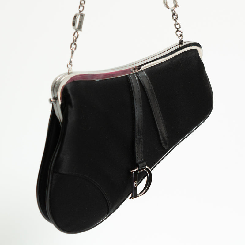Dior Mini Satin Saddle Bag