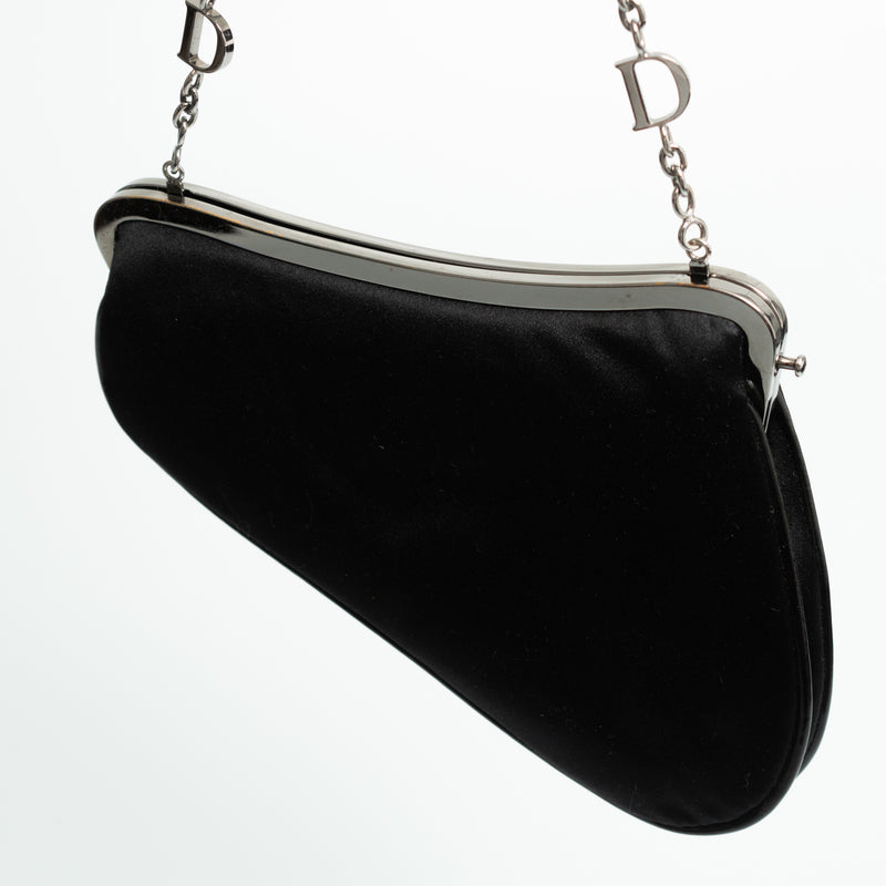 Dior Mini Satin Saddle Bag
