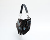 Dior Tie Dye Calf Hair Saddle Bag
