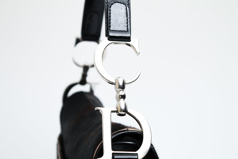 Dior Tie Dye Calf Hair Saddle Bag