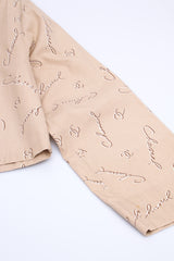Chanel Scripted Cropped Shirt