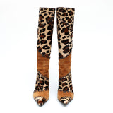 Casadei Pony Leopard Boots